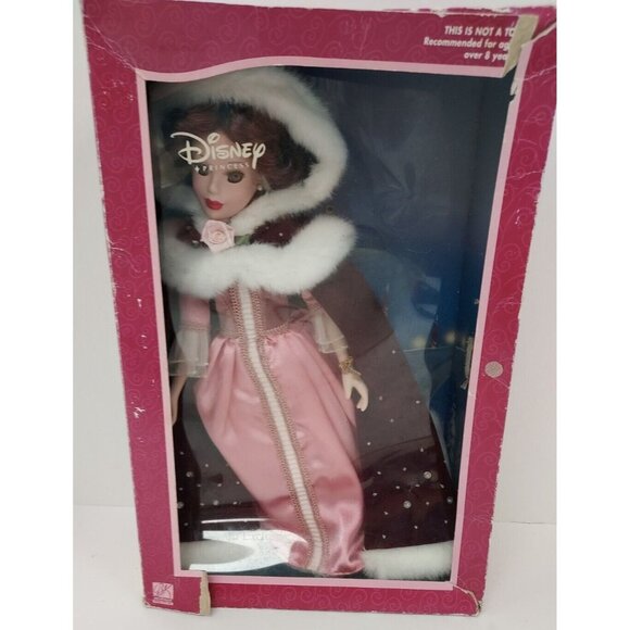 Belle- Disney Princess Porcelain Doll- 2002 Avon Exclusive - Picture 1 of 9